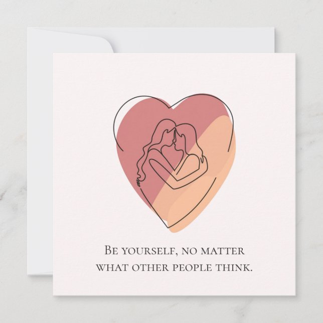 Lesbisk Knutpunkt konst med meddelande (Framsida)