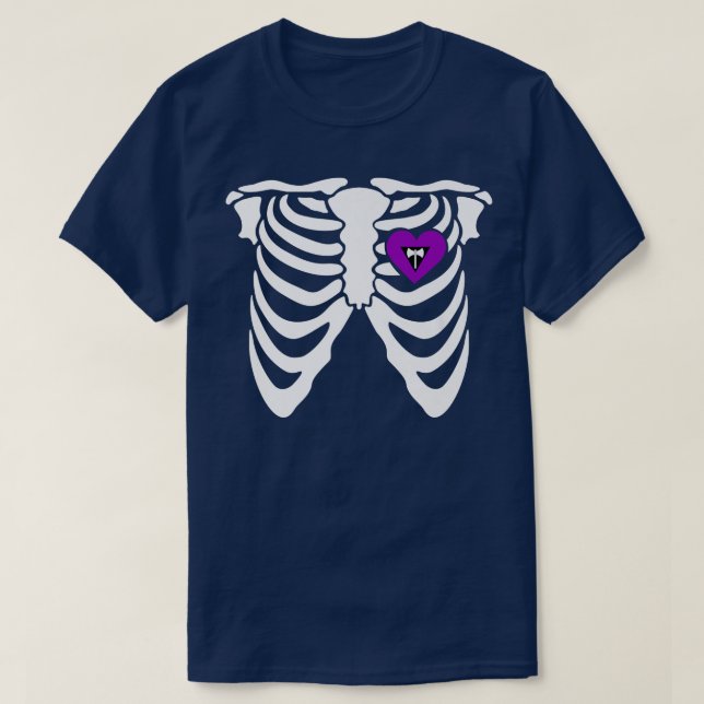 Lesbisk Labrys Gay Skeleton Seual Identity Nonb T Shirt (Design framsida)