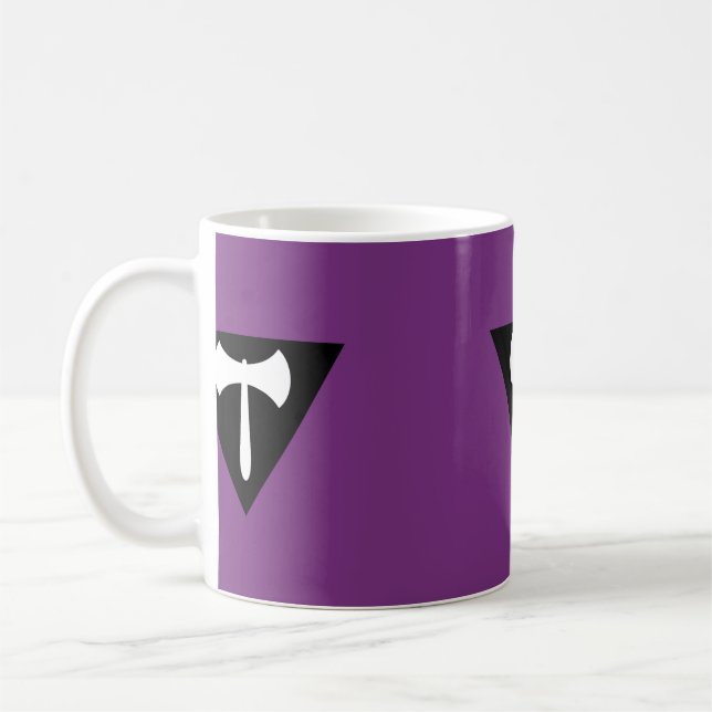 Lesbisk Labrys Prideflagga Kaffemugg (Vänster)
