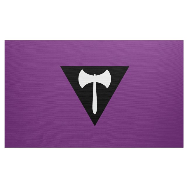 Lesbisk Labrys Prideflagga Tyg (Yard)
