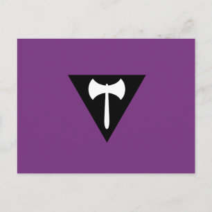 Lesbisk Labrys Prideflagga Vykort