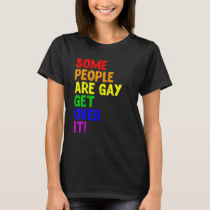Lesbisk LGBT Vissa människor är Gay pride Rainbow T Shirt