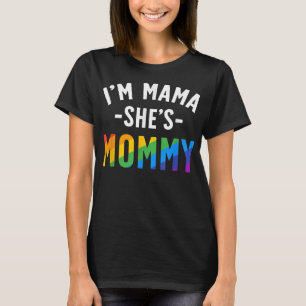 Lesbisk Mamma Gift Gay pride I är Mamma. Hon är Ma T Shirt