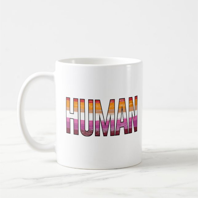 Lesbisk människa kaffemugg (Vänster)