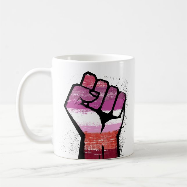 Lesbisk motstånd kaffemugg (Vänster)