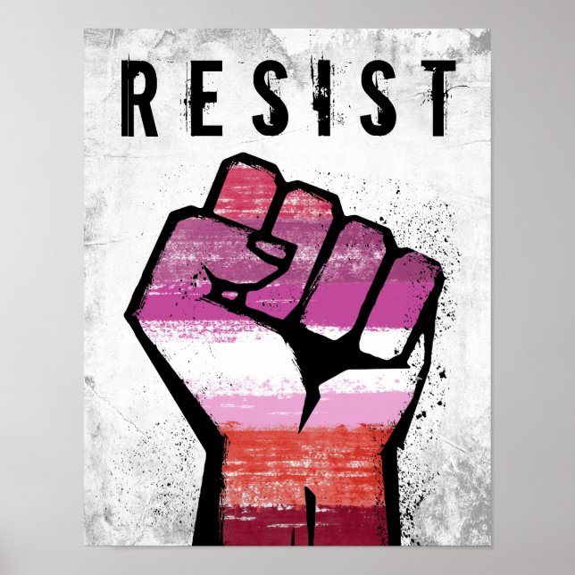 Lesbisk motstånd poster (Framsidan)