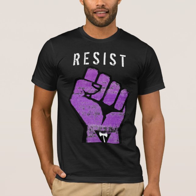 Lesbisk motstånd t shirt (Framsida)