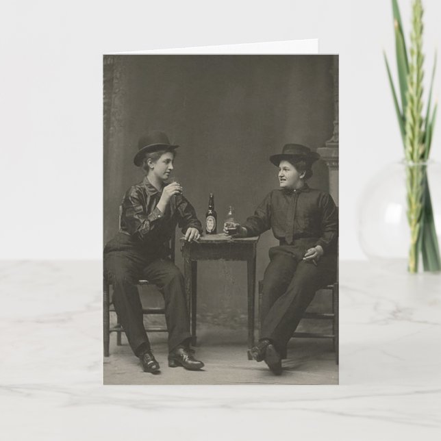 Lesbisk nyårshälsning för Rosh Hashana Helgkort (Framsida)