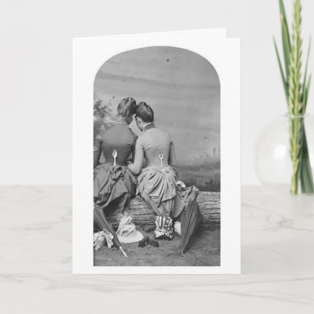 Lesbisk Nytt Year Rosh Hashanah Card Helgkort (Framsida)
