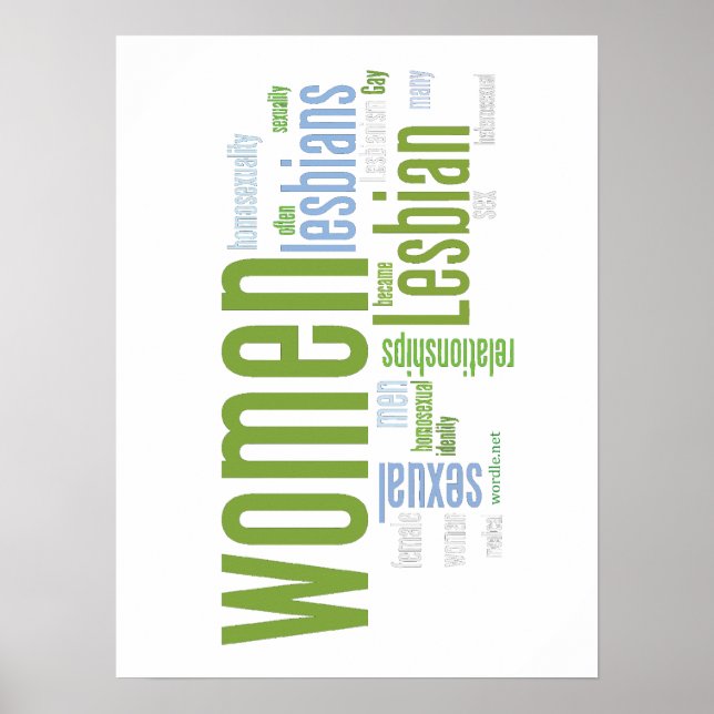 Lesbisk Ord Poster (Framsidan)