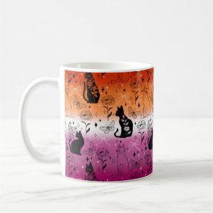 Lesbisk orgulho Gata Negra - Mística Witchy Kaffemugg