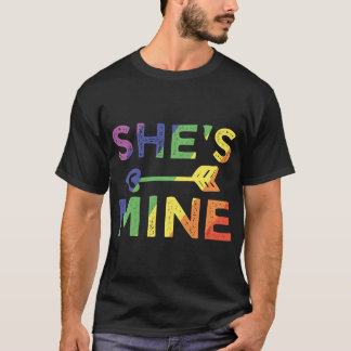 Lesbisk par gåvor hon är min matchande HBT-pris T Shirt