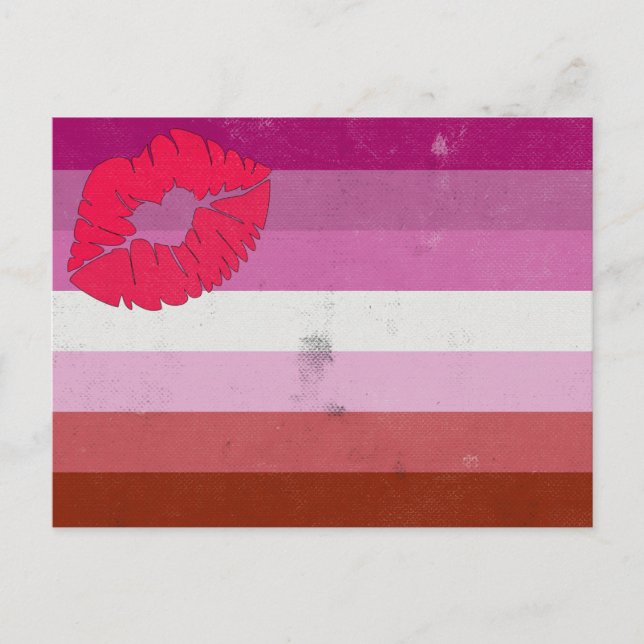 Lesbisk (pinne) vykort (Framsida)