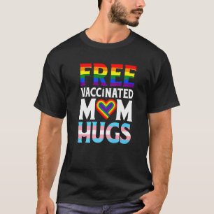 Lesbisk Prid på Lgbt Flagga Proud Mamma Free Mamma T Shirt