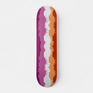 Lesbisk Pride Abstrakt Mini Skateboard Bräda 18,5 Cm