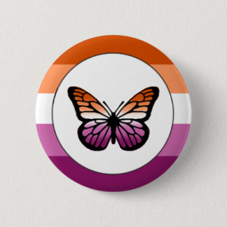 Lesbisk Pride Butterfly Pin Knapp