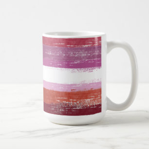 Lesbisk Pride Färg Kaffemugg
