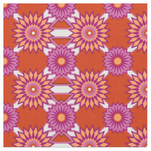Lesbisk pride färger /orange, blommönster tyg
