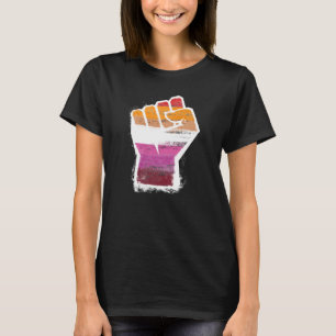 Lesbisk Pride Fist T-Shirt