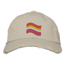 Lesbisk Pride Flagga Broied Baseball Cap