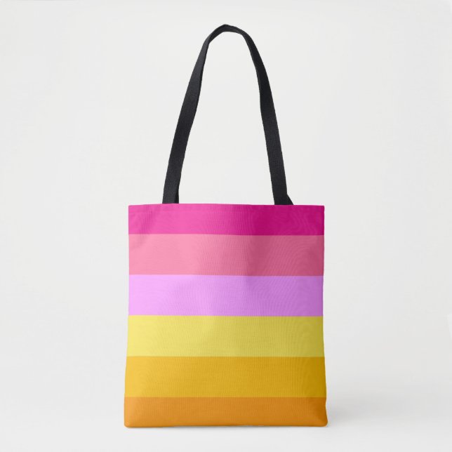 Lesbisk Pride Flagga (gryning) Tygkasse (Framsida)