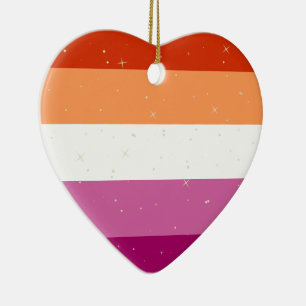 Lesbisk Pride Flagga julDekoration