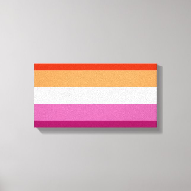 Lesbisk Pride Flagga LGBTQ Canvastryck (Framsida)