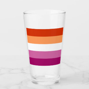 Lesbisk Pride Flagga LGBTQ Glaskopp
