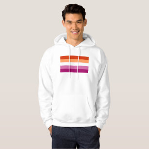 Lesbisk Pride Flagga LGBTQ Hoodie