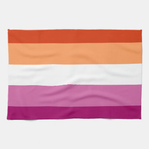 Lesbisk Pride Flagga LGBTQ Kökshandduk