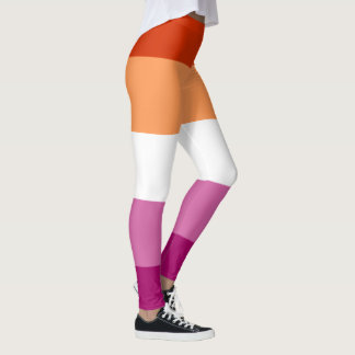 Lesbisk Pride Flagga LGBTQ Leggings