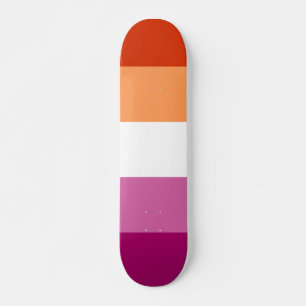 Lesbisk Pride Flagga LGBTQ Mini Skateboard Bräda 18,5 Cm