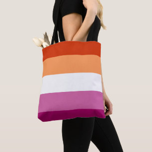 Lesbisk Pride Flagga LGBTQ Tygkasse