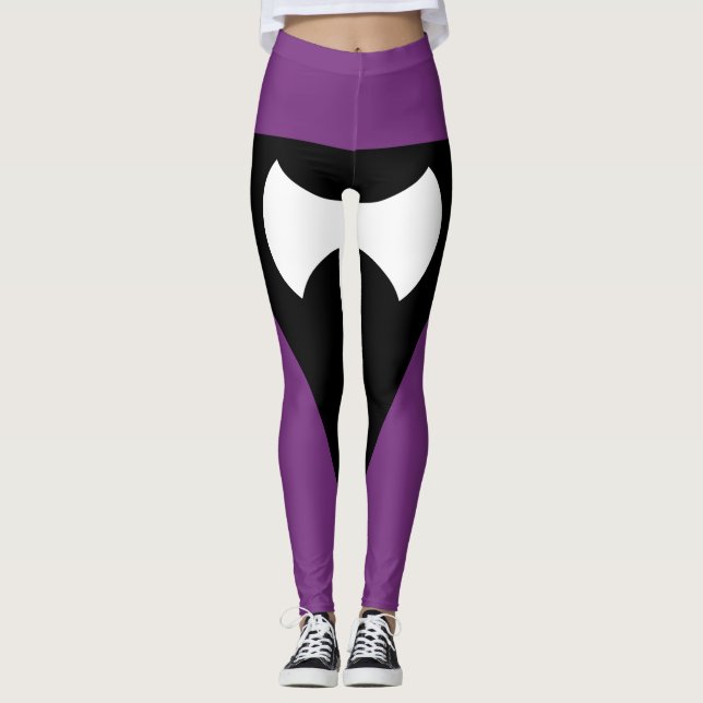 Lesbisk Pride Flagga Lila Ax Leggings (Framsida)
