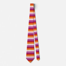 Lesbisk Pride Flagga Neck Tie