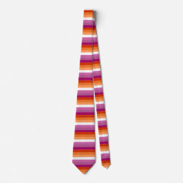 Lesbisk Pride Flagga Neck Tie Slips