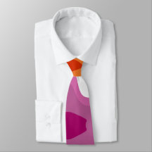 Lesbisk Pride Flagga Paint Swirl Art Neck Tie