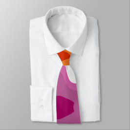 Lesbisk Pride Flagga Paint Swirl Art Neck Tie Slips