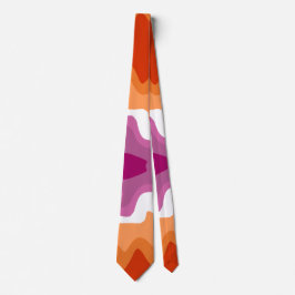 Lesbisk Pride Flagga Paint Swirl Art Neck Tie Slips