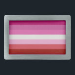 Lesbisk Pride Flagga Rosa, Vit, Röd Rand<br><div class="desc">Anpassa storlek,  rotation och placering av rand</div>