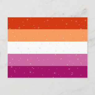 Lesbisk Pride Flagga vykort