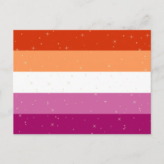 Lesbisk Pride Flagga vykort