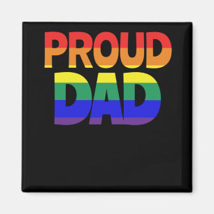 Lesbisk pride för stolt fargay pride för pappa magnet