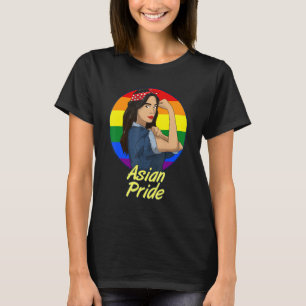 Lesbisk Pride Gaysian Lgbt Rainbow Färg Asian Gi T Shirt