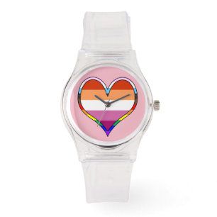 Lesbisk Pride Heart Armbandsur