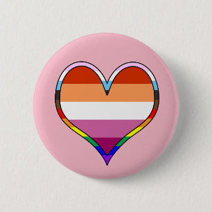 Lesbisk Pride Heart-knapp Knapp