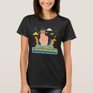 Lesbisk Pride Hett med en Lesbisk Flagga T Shirt