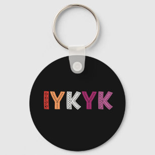 Lesbisk Pride IYKYK Nyckelring