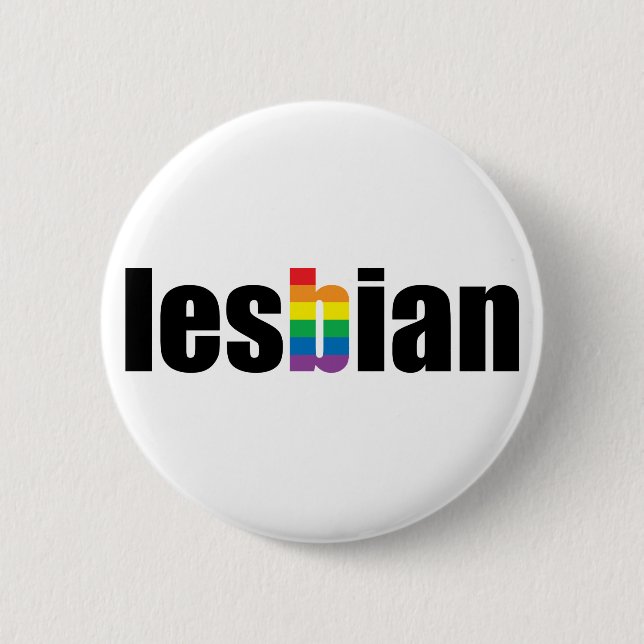 Lesbisk pride knäppas knapp (Framsida)