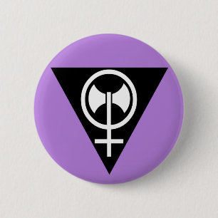 Lesbisk pride knäppas - lavendel knapp